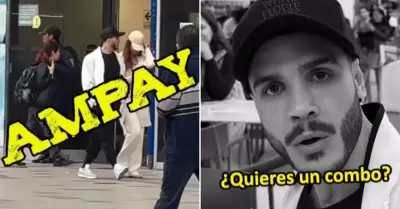 Laura Spoya y Mario Irivarren fueron 'ampayados'
