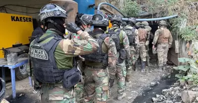 Capturan a 6 mineros informales en Pataz tras enfrentarse a balazos.