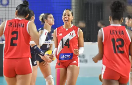 Seleccin Peruana de Vley vence a Chile en la Copa Amrica de Brasil.
