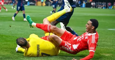 Jamal Musiala y la escalofriante lesión que sufrió en el Bayern vs. PSG.