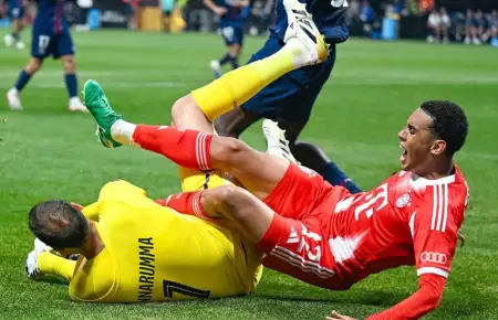 Jamal Musiala y la escalofriante lesin que sufri en el Bayern vs. PSG.