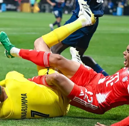 Jamal Musiala y la escalofriante lesin que sufri en el Bayern vs. PSG.