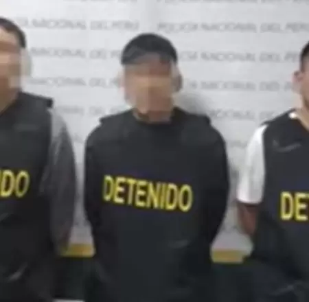 Tres presuntos extorsionadores fueron capturadores tras dejar granda en una disc
