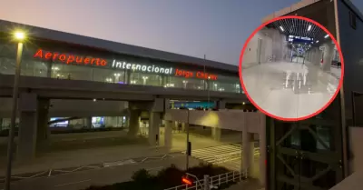 Filtración de agua en el nuevo Aeropuerto Jorge Chávez.