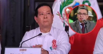 Niegan que Santiváñez tenga un cargo superior al premier Arana.