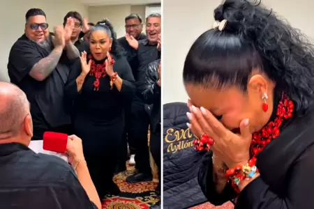 Eva Aylln se conmueve con peculiar "pedida de mano".