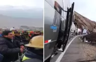 Pasajeros varados piden tregua a mineros que bloquean vas en Ocoa: "Somos seres humanos igual que ustedes"