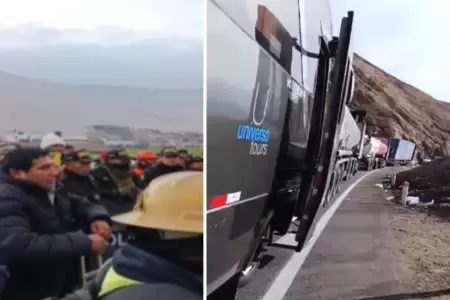 Pasajeros varados piden tregua a mineros artesanales en Ocoa.
