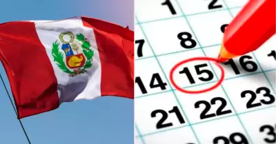 Confirman día no laborable este 15 de julio.
