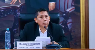 Presidente de la Comisión de Energía y Minas - Paul Gutiérrez.
