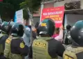 Mineros artesanales que protestaban frente al Congreso fueron desalojados sorpresivamente por efectivos de la PNP