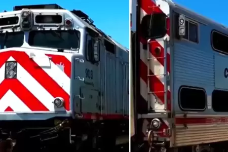 Trenes donados por Caltrain fueron declarados "chatarra".