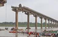 Tragedia en India: Colapso de puente en Gujarat deja 10 fallecidos y un camin colgado