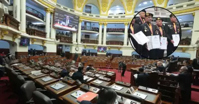 Congreso aprueba dar amnistía a policías y militares que lucharon contra el terr
