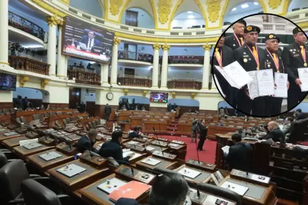 Congreso aprueba dar amnista a policas y militares que lucharon contra el terr