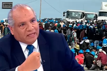 Denunciarn penalmente a dirigentes mineros por bloqueos de vas.