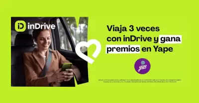 Promoción de inDrive con Yape