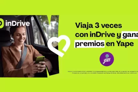 Promocin de inDrive con Yape
