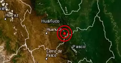 Sismo en Pasco.
