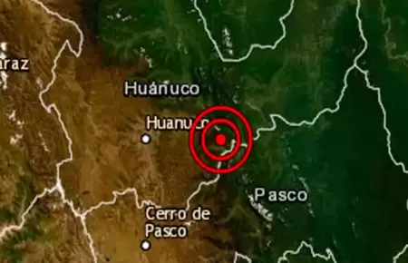 Sismo en Pasco.