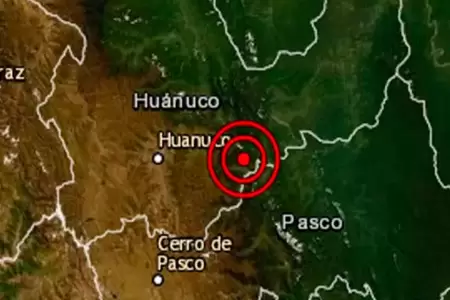 Sismo en Pasco.