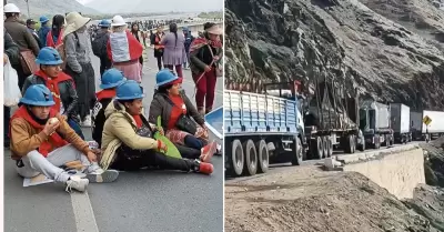 Mineros artesanales desbloquean vas en Ocoa