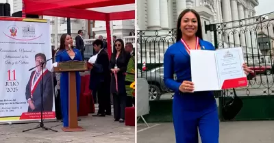 Dayanita se defiende tras condecoración del Congreso.