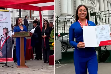 Dayanita se defiende tras condecoracin del Congreso.