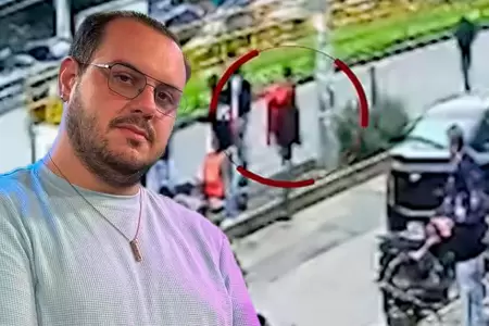 Imgenes del sujeto que se llev mochila roja de 'Furrey'.