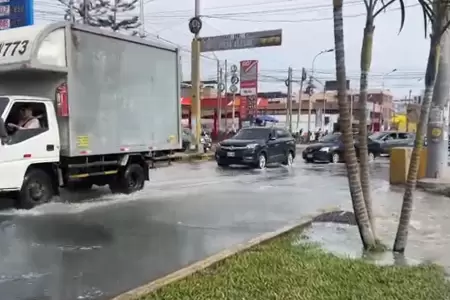 Aniego en avenida Guardia Civil
