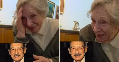 Mujer se reencuentra con su esposo fallecido