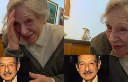 Mujer se reencuentra con su esposo fallecido