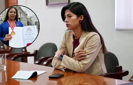 Congresista Diana Gonzles cuestiona condecoracin a 'Dayanita'.