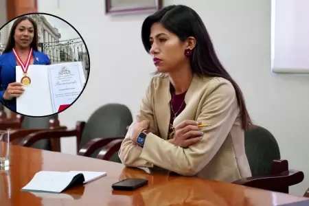 Congresista Diana Gonzles cuestiona condecoracin a 'Dayanita'.