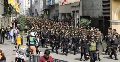Más de 20 000 policías resguardarán Lima Metropolitana por Fiestas Patrias.