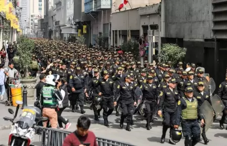 Más de 20 000 policías resguardarán Lima Metropolitana por Fiestas Patrias.