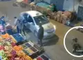 Indignante! Falsos taxistas arrastran a comerciante para robarle S/ 9 mil en mercado de Huancayo