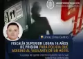 Fiscala: Polica es condenado a 14 aos de prisin por asesinar a vigilante en hotel de Lince