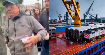 Vecinos de Punta Negra acudieron con tapers de comida a presentación de trenes