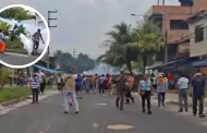 Enfrentamientos en Iquitos ante llegada de Dina Boluarte: Hay 15 heridos por disparos de perdigones