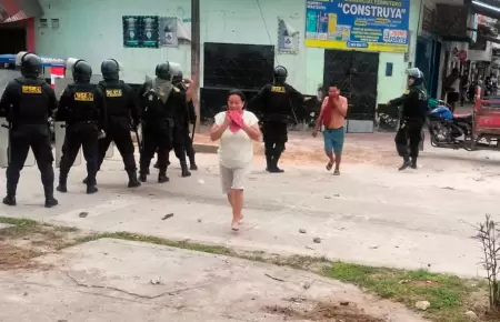 Protesta contra Dina Boluarte en Iquitos