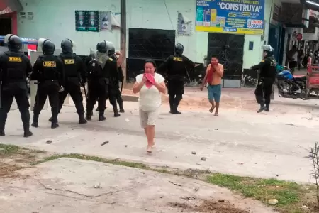 Protesta contra Dina Boluarte en Iquitos