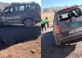 Suboficial PNP fallece tras despiste de patrullero en Puno: Su compaero sobrevivi, pero qued herido