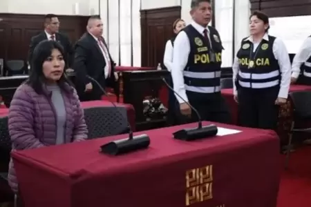 Betssy Chvez anuncia huelga de hambre desde la crcel.