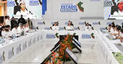 Presidenta Dina Boluarte encabeza el VIII Consejo de Estado Regional en Iquitos.