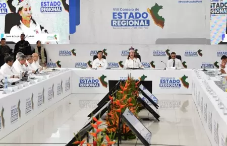 Presidenta Dina Boluarte encabeza el VIII Consejo de Estado Regional en Iquitos.