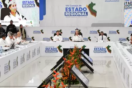 Presidenta Dina Boluarte encabeza el VIII Consejo de Estado Regional en Iquitos.