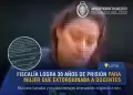 Condenan a 30 aos de crcel a mujer que extorsion a docentes de un colegio en Comas