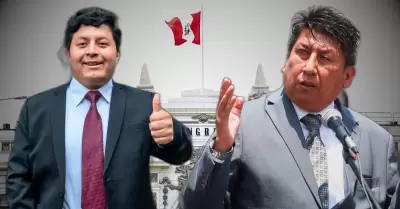 Waldemar Cerrón y Dennis Jack Núñez Huamancayo