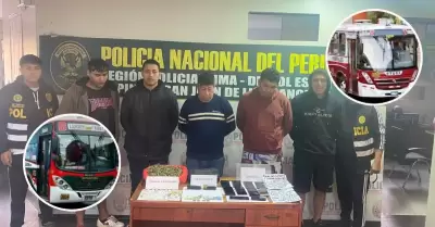 Desarticulan banda dedicada a extorsionar empresas de transporte